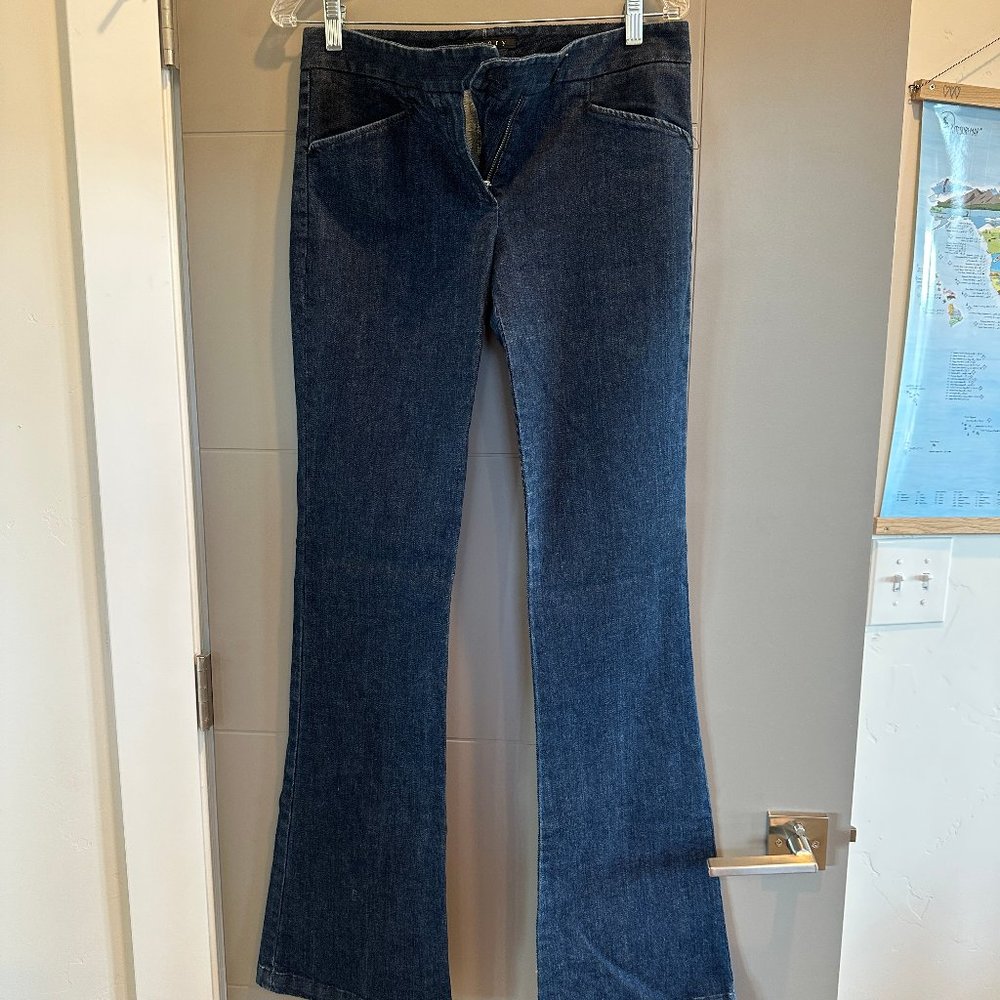 Like new: Theory Mid-rise bootcut jeans - extra long